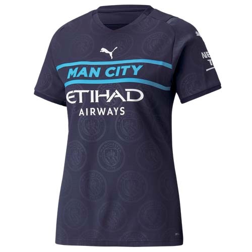 Camiseta Manchester City Tercera equipo Mujer 2021-22